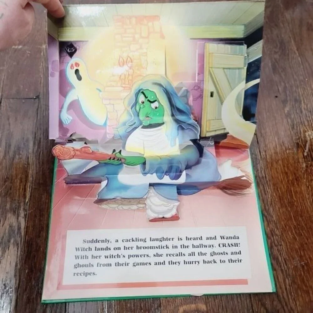 Vintage 90s 1997 Grandreams USA Scary Halloween Pop Up Book